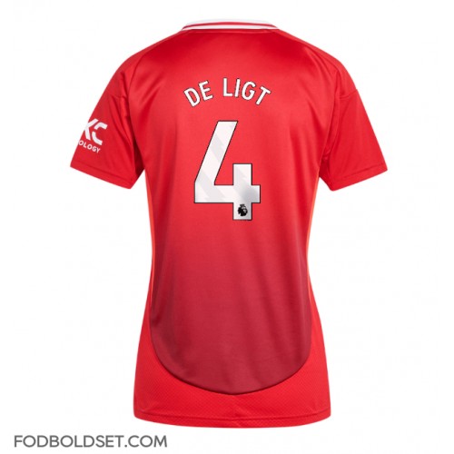 Manchester United Matthijs de Ligt #4 Hjemmebanetrøje Dame 2024-25 Kortærmet